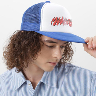 MANASTASH/マナスタッシュ/SWOOSH LOGO MESH TRUCKER/キャップ