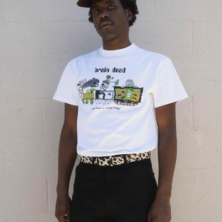 BRAIN DEAD/ブレインデッド/ARTIFICIAL PARADISE T-SHIRT - WHITE