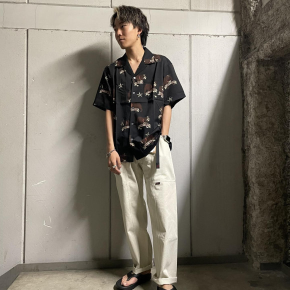 【Schott/ ショット】ブルドッグ ハワイアンシャツ