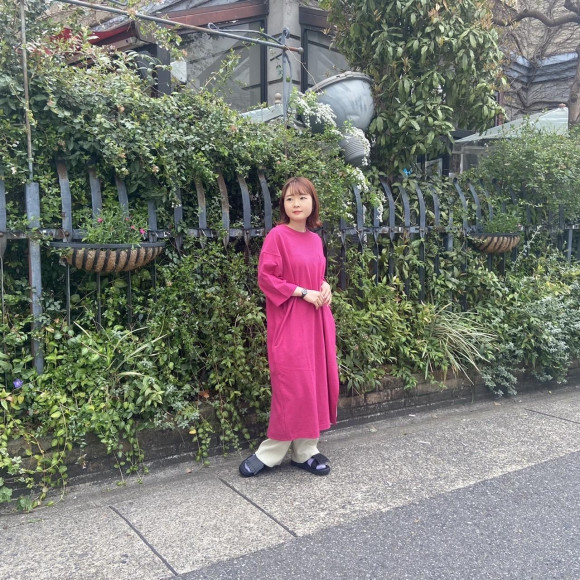 【MANASTASH/マナスタッシュ】 W's HEMP 3/4 SLEEVE SLIT DRESS