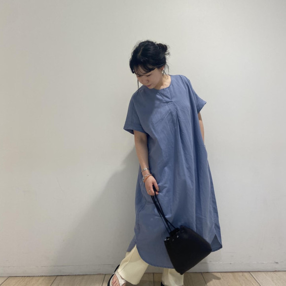 【MANASTASH/マナスタッシュ】リネンで涼しげなロングワンピース♡