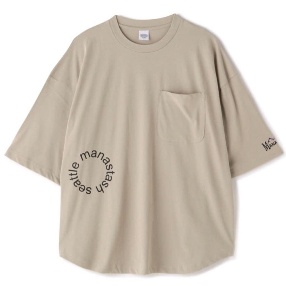 【MANASTASH/マナスタッシュ】MS Circle logo tee