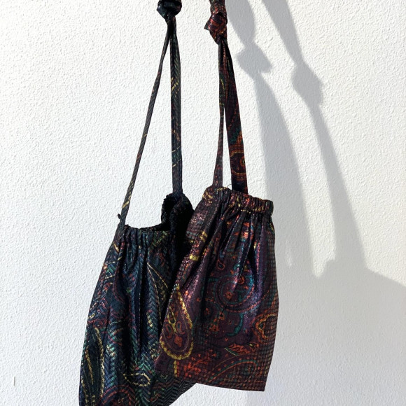 入荷情報☆ Needles/ニードルズ　ELASTIC POCHETTE- PE/CU LAME JQ. / PAISLEY PRINTED