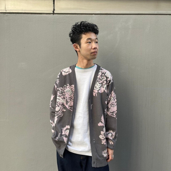 入荷情報☆ B omnivore/ビーオムニボー　14GG JACQUARD KNIT CARDIGAN ジャガードカーディガン
