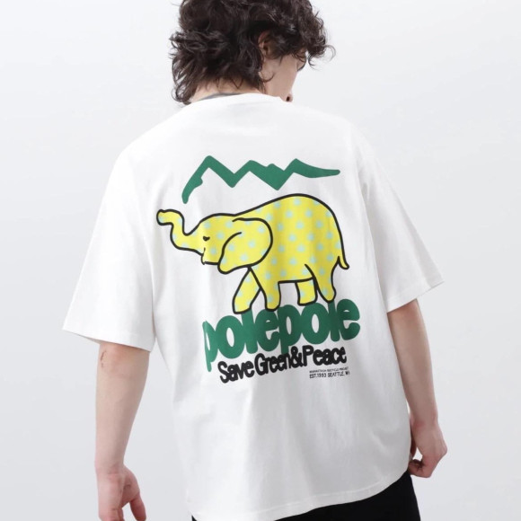 【MANASTASH/マナスタッシュ】ゾウさんTシャツ