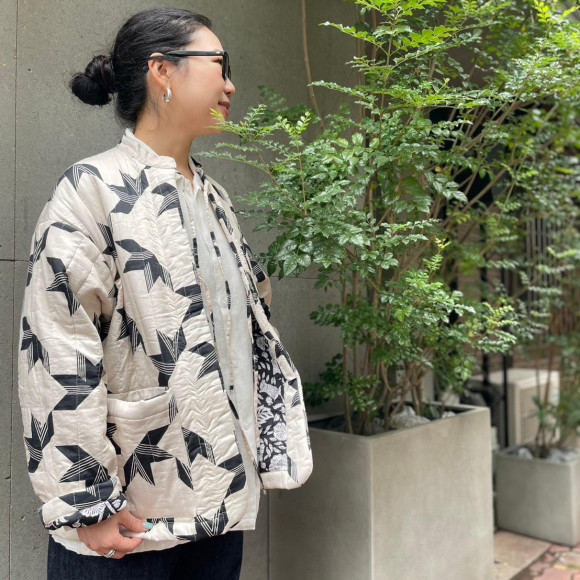 【india is beautiful/インディアイズビューフル】cotton digital printo jacket