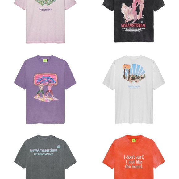 ฤดูกาลของเสื้อยืด New Amsterdam Surf Association/ นิวอัมสเตอร์ดัมคลื่นที่ซัดฝั่งกลุ่มทำมา