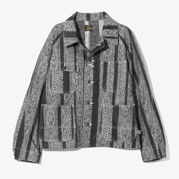 "NEEDLES" - Coverall - 10 OZ Denim (Python Jacquard)