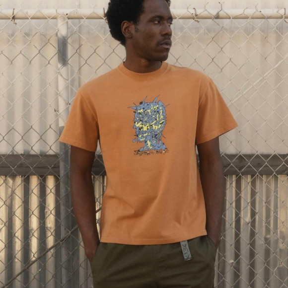 Brain Dead / Brain Dead / Scrambled Head T-SHIRT - Cumin