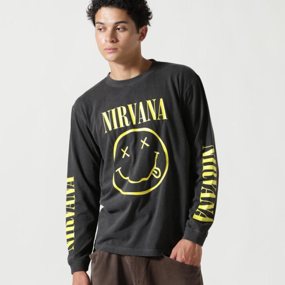 NIRVANA/니르바나/SMILE L/S TEE/콜라보론 T
