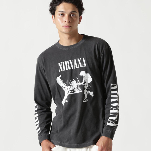NIRVANA/니르바나/LIVE L/S TEE/콜라보론 T