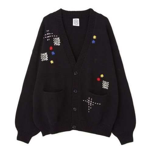 เสื้อคลุมคาร์ดิแกน B omnivore/ B โอมนีบอด HAND STITCH CARDIGAN เข็มนาฬิกาตะเข็บ