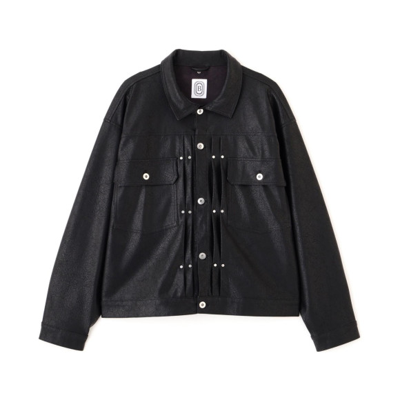 B omnivore/ビーオムニボー　FAUX LEATHER BLOUSON
