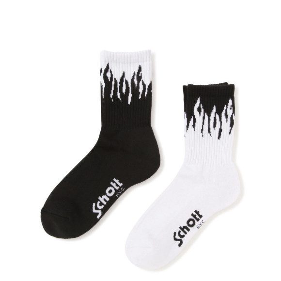 Schott/ショット/HIGT-SOCKS FLAME/フレイム ハイソックス