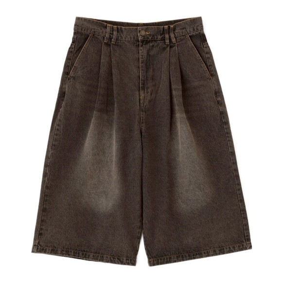 B omnivore/ビーオムニボー　TUCK DENIM SHORTS タックデニムショーツ