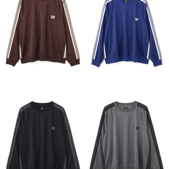 Needles/ニードルズ　BEAVER別注 Track Crew Neck Shirt - Poly Smooth