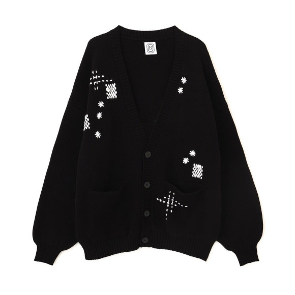 B omnivore/ビーオムニボー/HAND STITCH CARDIGAN ハンドステッチカーディガン