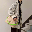 cheek and teak Shoulder bag with neon color
