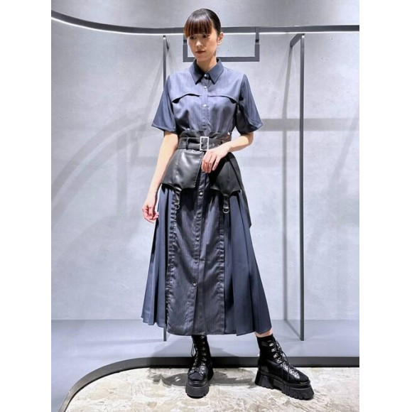 ハレ HARE アソートプリーツ ワンピース 美品 HARE アソートプリーツ