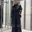 レザーの切り替えとオールブラッ...