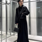 キレイめモードなブラックコーデ