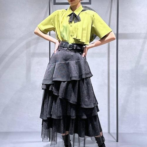 169㌢高身長女子シャツのグリ...