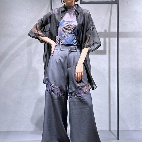 169㌢高身長女子紫コーデシャ...