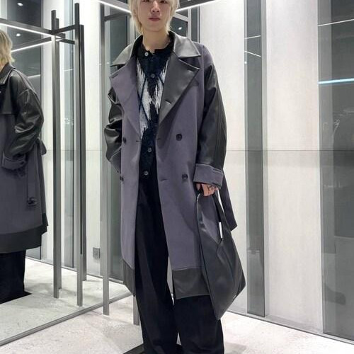 個性的なコートを使ったコーデ！...