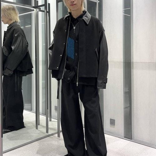 Black winter styling! Leather...