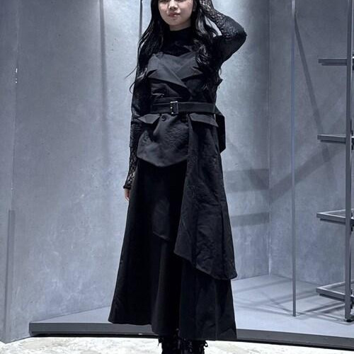 ワンピース□立体感のある大ぶり...