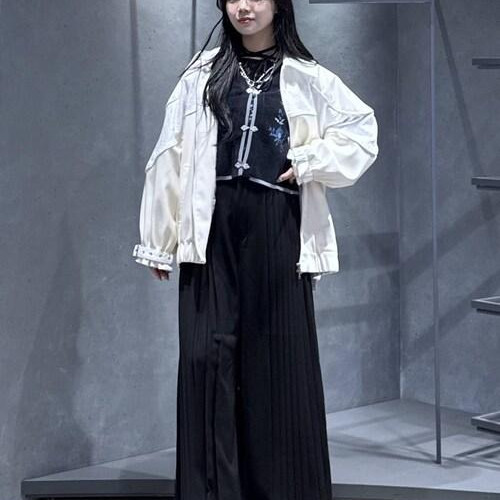 ワイドパンツとショート丈合わせ...