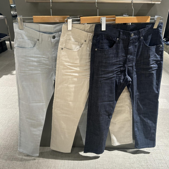 新作7分丈デニム