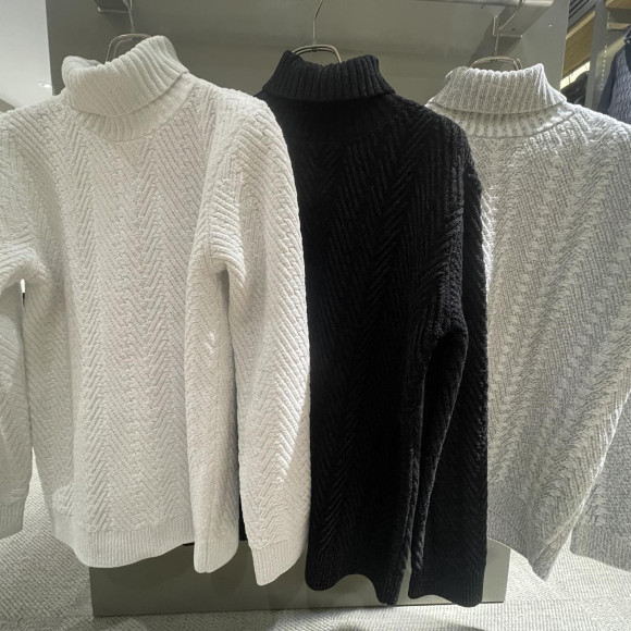 HIGH STREETヘリンボーンニットトップス