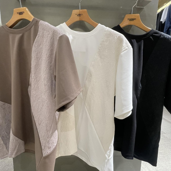 TORNADO MART lace switching cut-and-sew