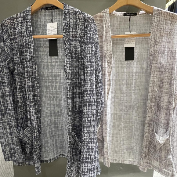 TORNADO MART check pattern cardigan