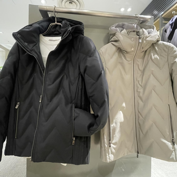 HIGH STREET レザーダウンジャケット