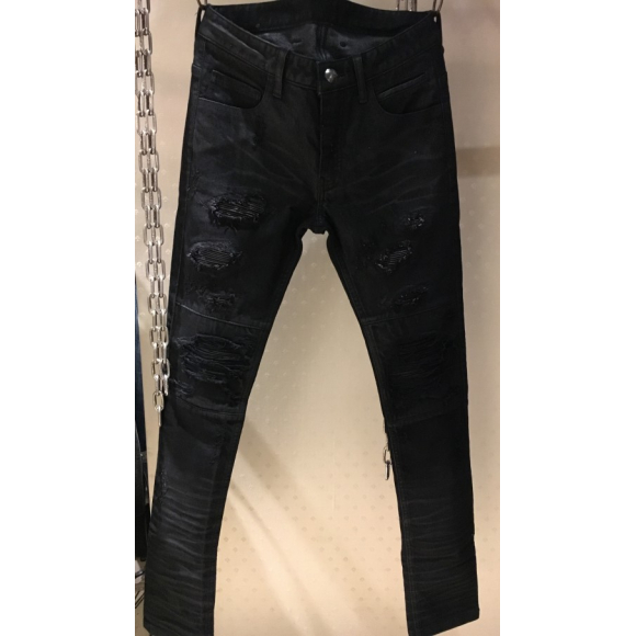 14th Addiction デニム 14th addiction leather switching denim - メルカリ