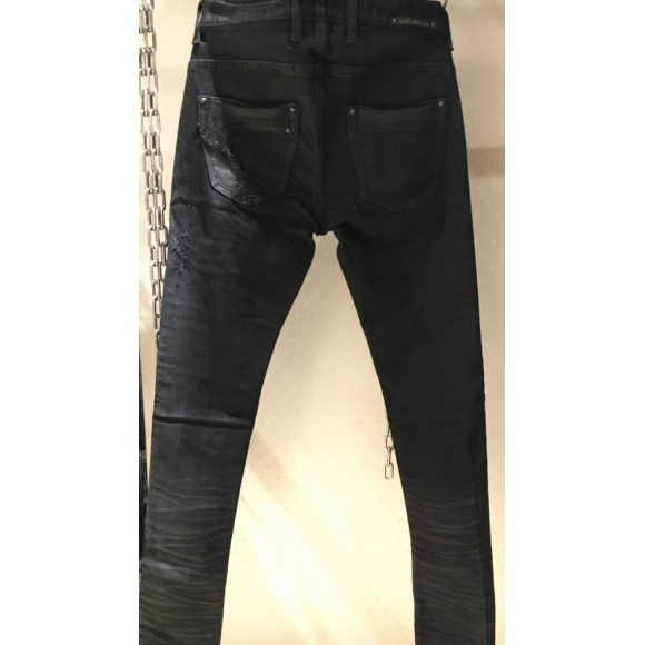 14th Addiction デニム 14th addiction leather switching denim - メルカリ