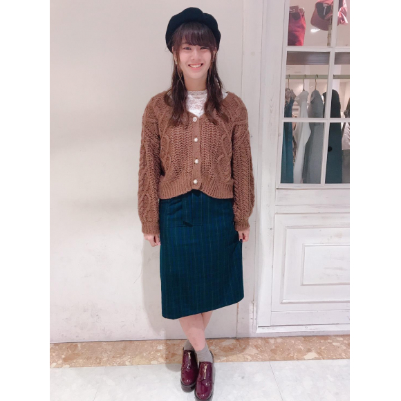 ハートケーブルカーディガン マジェスティック レゴン ショップニュース 名古屋parco パルコ