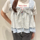 新作♡フリルレイヤードノースリビスチェ