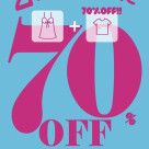 SPECIAL SALE★2点目ごと70％OFF!!