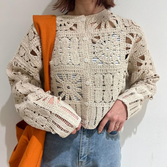 新作♡クロシェカーディガン