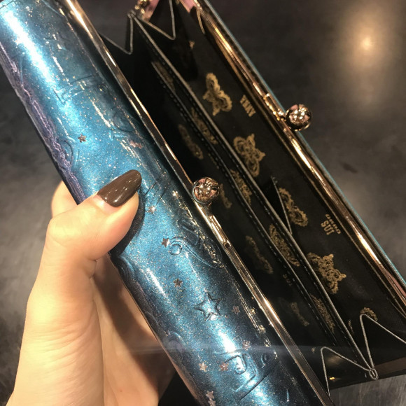 ANNA SUI スパークリングナイト　長財布　ターコイズ ANNA SUI スパークリングナイト 長財布 ターコイズ
