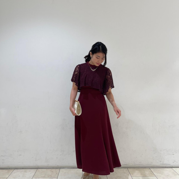 ケープ風ドレスのご紹介♪