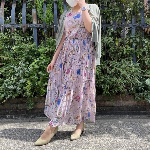 植物柄マキシワンピース プールスタジオ アリヴィエ ショップニュース 名古屋parco パルコ