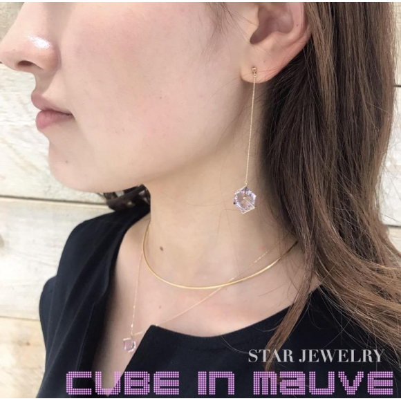 STAR JEWELRY CUBE IN MAUVE ネックレス | nate-hospital.com