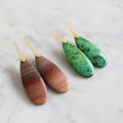 ■天然石のドロップピアス■