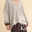 ■2wayVネックニット■