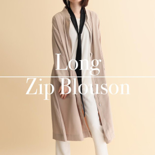 ■Long zip blouson■