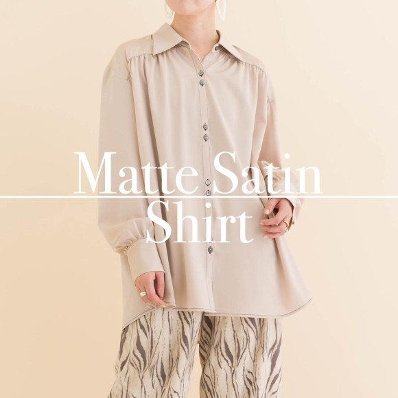 ■新入荷！マットサテンシャツ■